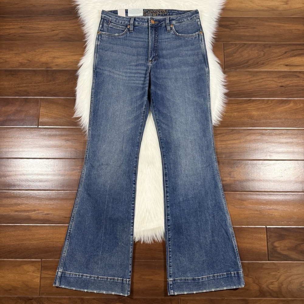 Wrangler Women's Size 31 X 34 Shelby‎ Retro High Rise Flare Denim Jeans